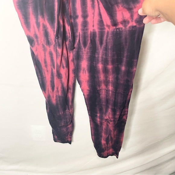 Sundry Wrap Front Spaghetti Strap Jumpsuit in Navy & Sailor Red - Picture 10 of 13